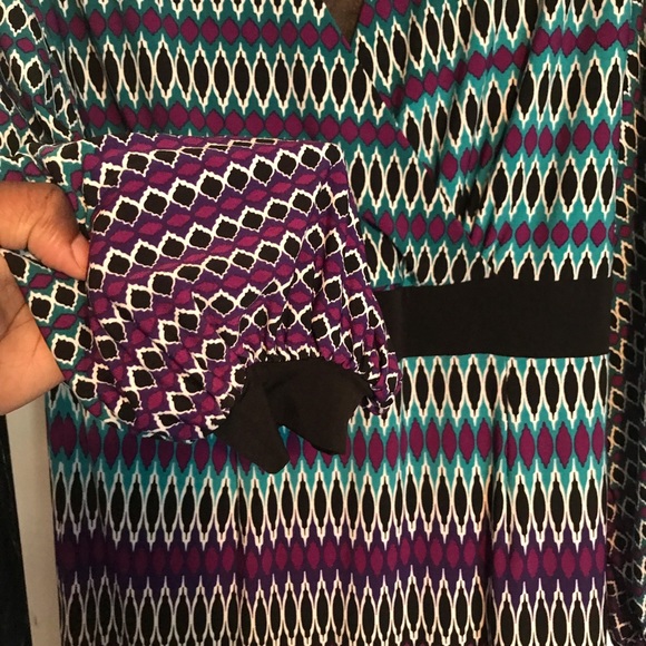 Laundry -Design V-Neck MultiColoured Lined Dress - Picture 2 of 5